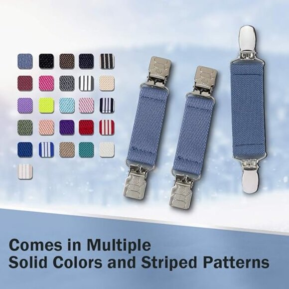 Hold’Em Mitten & Hat Clip Set Toddler Kids Sturdy Super Tight Grip - Olive - Picture 5 of 6